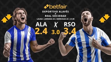 Deportivo Alavés vs. Real Sociedad: horario, dónde ver, pronósticos y clasificación