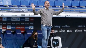 Jos&eacute; Alberto durante la cita disputado en el RCDE Stadium.