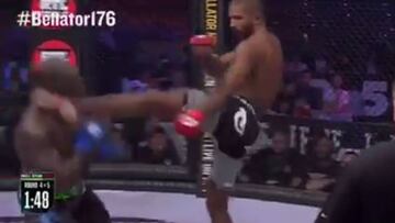 KO de los que hacen época con un patadón salvaje: ¡atención al sonido del impacto!