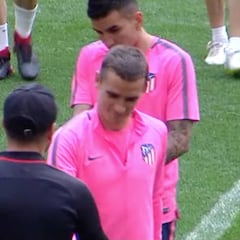¿Se va? El cariñoso gesto de Simeone con Griezmann