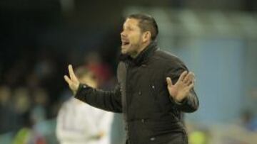 Simeone, en Balaídos.