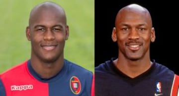 Víctor Ibarbo y Michael Jordan.