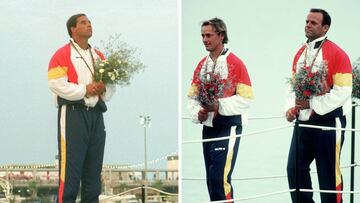 Jos&eacute; Mar&iacute;a van der Ploeg, Luis Doreste y Domingo Manrique en Barcelona 92.