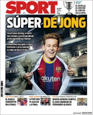 "Entrenar al Madrid es un sue?o"... las portadas deportivas de hoy