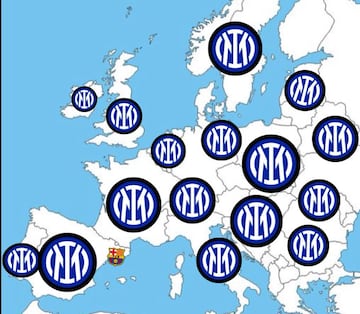 Los mejores memes de la eliminatoria de infarto entre el Inter y el Barcelona