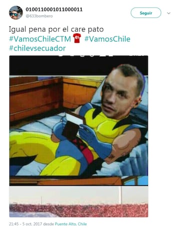 Los memes más divertidos del sufrido triunfo de Chile