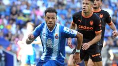 Martin Braithwaite during the match between RCD Espanyol and Sevilla FC, corresponding to the week 7 of the Liga Santander, played at the RCDE Stadium on 02th Octoberr 2022, in Barcelona, Spain. (Photo by Joan Valls/Urbanandsport /NurPhoto via Getty Images)