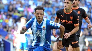 Martin Braithwaite during the match between RCD Espanyol and Sevilla FC, corresponding to the week 7 of the Liga Santander, played at the RCDE Stadium on 02th Octoberr 2022, in Barcelona, Spain. (Photo by Joan Valls/Urbanandsport /NurPhoto via Getty Images)