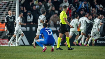 La alegría del Albacete tras eliminar al Real Madrid de la Copa.