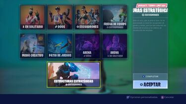 Fortnite 14 días de verano día 10: cohetes pirotécnicos, y Estructuras estratégicas