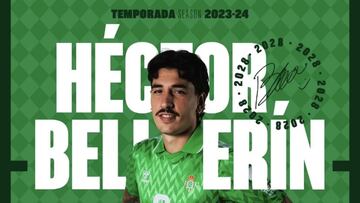 Cartel del fichaje de Bellerín.