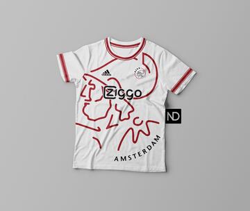 ¿Cómo serían las camisetas de los equipos si se basaran en su escudo?