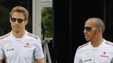 <b>FIN. </b>A Button y Hamilton sólo les quedan cinco GGPP más juntos.