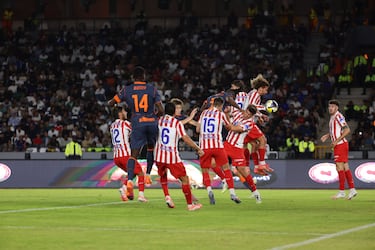 Jogadores do Atlético de Madrid em campo