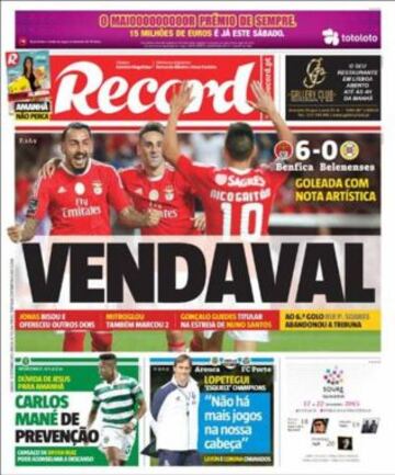 Portadas de la prensa deportiva