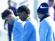 Luego del fracaso del Real Madrid, Barcelona busca imponerse con autoridad en los octavos de final de la Copa del Rey.. EFE/ Quique García