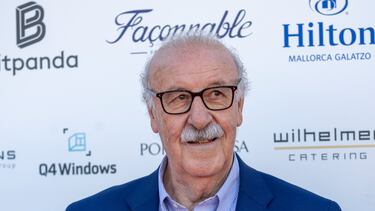 El exseleccionador nacional de fútbol Vicente del Bosque asiste a la gala inaugural del Mallorca Championships, este viernes en Santa Ponça.