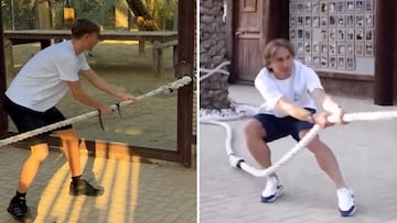 Huijsen se enfrenta a un tigre y lo que ocurre es épico: Modric corrió su misma suerte