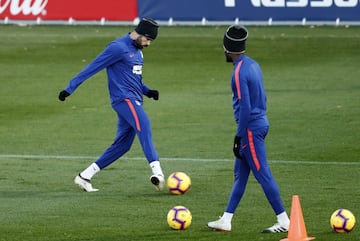 Atlético de Madrid - Barcelona: Entrenamientos previos