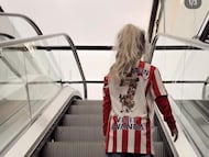 Amaro Griezmann, en el Camp Nou.