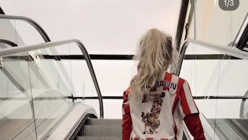 Amaro Griezmann, en el Camp Nou.