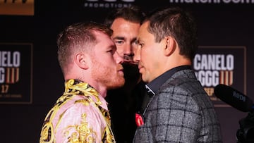 Canelo Álvarez y Gennady Golovkin cara a cara.