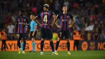 13/08/22 PARTIDO PRIMERA DIVISION
FC Barcelona v Rayo Vallecano

TRISTEZA DEL BARCELONA 
Araujo
Lewandowski