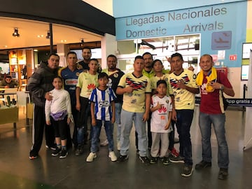 El fallido recibimiento al América en Monterrey, en imágenes