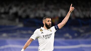 Karim Benzema marcó el primer tanto del partido en el Bernabéu ante el Chelsea y sumó así a una nueva víctima a su lista goleadora en Champions League.