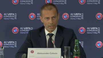 Ceferin aclara el lío de las entradas y habla de Florentino: "Se sentará cerca de mí..."