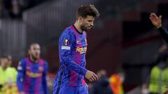 Piqué se queja del socio: "Duele no tener a la afición a favor"