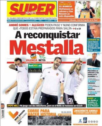 Portadas de la prensa deportiva