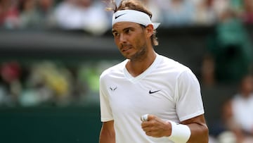 Rafa Nadal durante Wimbledon.