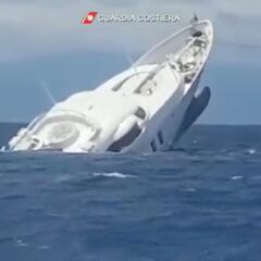 Se hunde un yate de lujo de 39 metros de largo