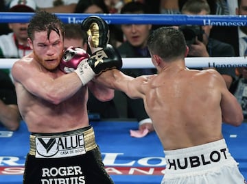 El triunfo de Canelo sobre Golovkin en imágenes