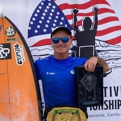 Aitor Francesena, primer ciego en ganar el US Open de surf