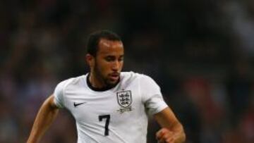 Andros Townsend durante un partido con Inglaterra el 15 de octubre.