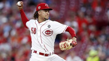 CINCINNATI, OH - JUNE 17: Luis Castillo #58 of the Cincinnati Reds pitches in the second inning against the Houston Astros at Great American Ball Park on June 17, 2019 in Cincinnati, Ohio.   Joe Robbins/Getty Images/AFP
 == FOR NEWSPAPERS, INTERNET, TELCOS &amp; TELEVISION USE ONLY ==