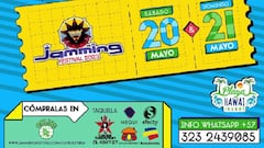 Cartel promocional de venta de entradas del Jamming Festival 2022