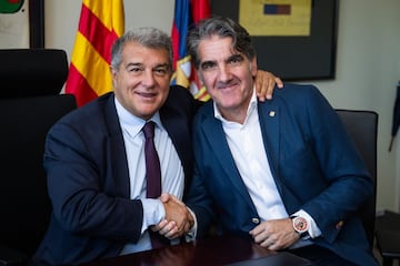 Joan Laporta con Carlos Ortega.