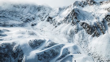 Ordino Arcalís, estación de esquí de Grandvalira Resorts, desde el aire.