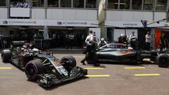 Alonso y Button, en Mónaco.