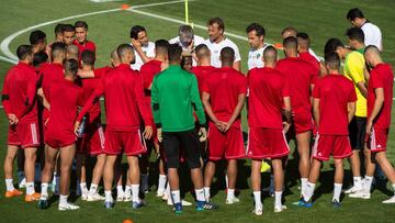 Marruecos, en el entrenamiento en Voronezh.