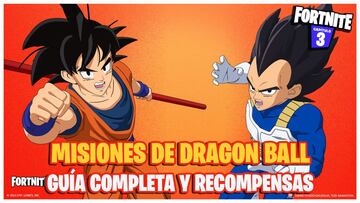 Fortnite: gu&iacute;a de Misiones de Dragon Ball y recompensas