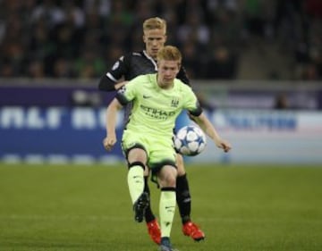 El duelo del Manchester City - Borussia Monchengladbach por Champions League en el  Borussia Park Stadium 