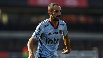 Juanfran, con el Sao Paulo.