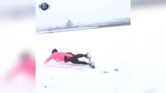 El show de Dani Alves en la nieve y las risas de Neymar