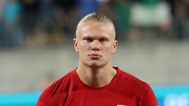 Soccer Football - Euro 2024 Qualifier - Group A - Cyprus v Norway - AEK Arena, Larnaca, Cyprus - October 12, 2023 Norway's Erling Braut Haaland before the match REUTERS/Yiannis Kourtoglou