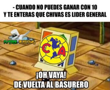 Chivas es superlíder y los memes se burlan del América