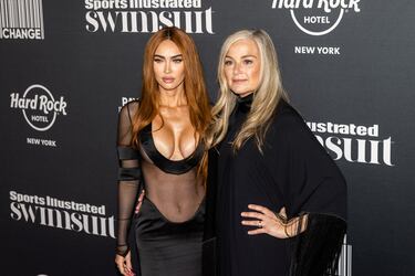 Megan Fox and  MJ Day (editor Sports Illustrated Swimsuit)